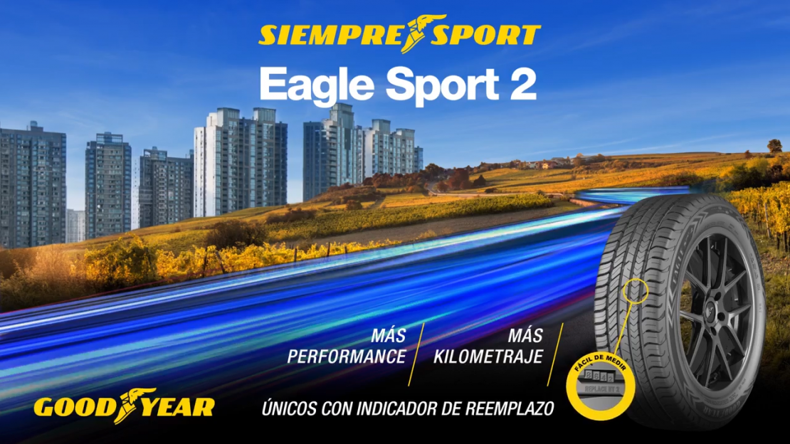 LLEGÓ GOODYEAR EAGLE SPORT 2